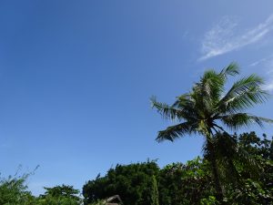 セブ島の青い空